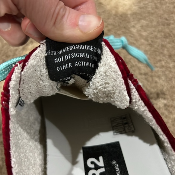GOLDEN GOOSE DELUXE BRAND V STAR 2 RED AND GRAY VELVET-SIZE EU 40-US 9 - Picture 6 of 9